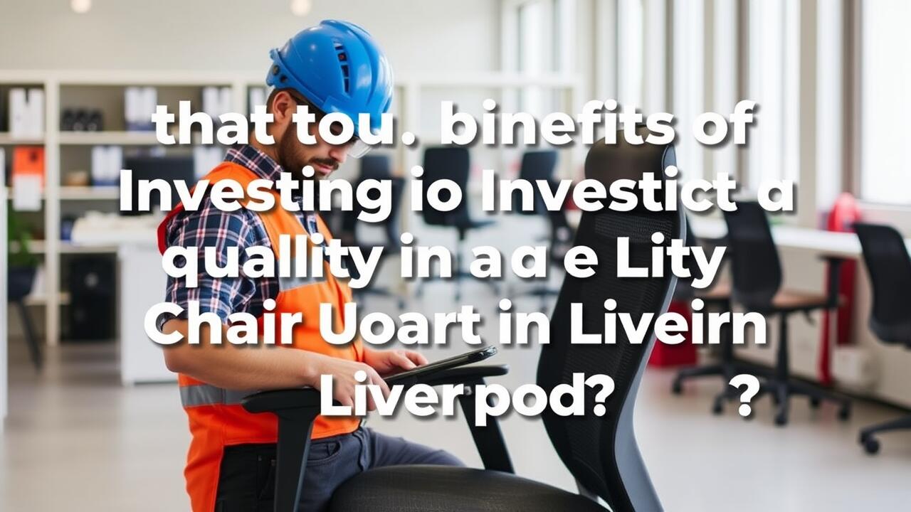 What Are the Benefits of Investing in a Quality Office Chair in Liverpool?